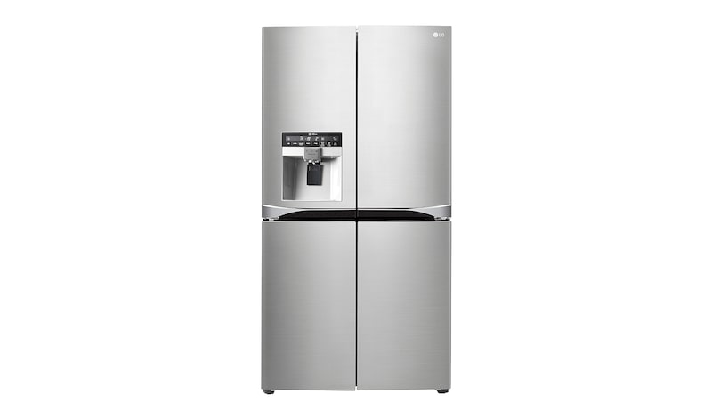 Front view of 712L French Door Fridge with Anti-fingerprint Brushed Finish GF-5L712PL